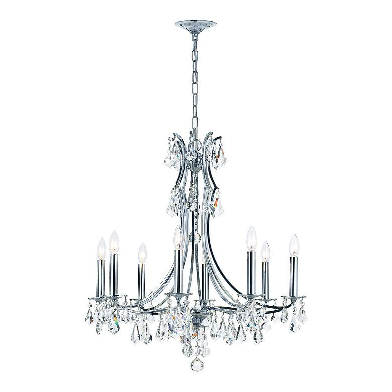 Image 3 Crystorama Cedar 27"W Polished Chrome 8-Light Chandelier more views