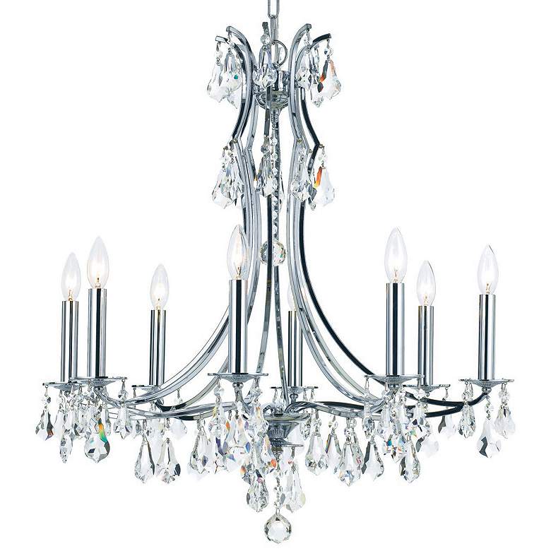 Image 4 Crystorama Cedar 27"W Polished Chrome 8-Light Chandelier more views