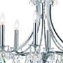 5_Crystorama Cedar 27"W Polished Chrome 8-Light Chandelier more views
