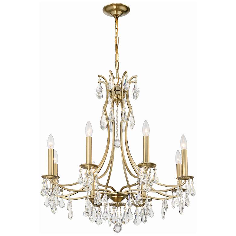 Image 2 Crystorama Cedar 28" Wide Vibrant Gold 8-Light Chandelier