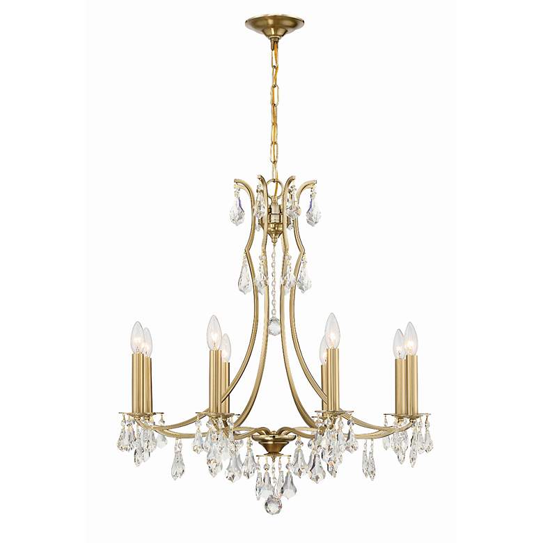 Image 3 Crystorama Cedar 28" Wide Vibrant Gold 8-Light Chandelier more views