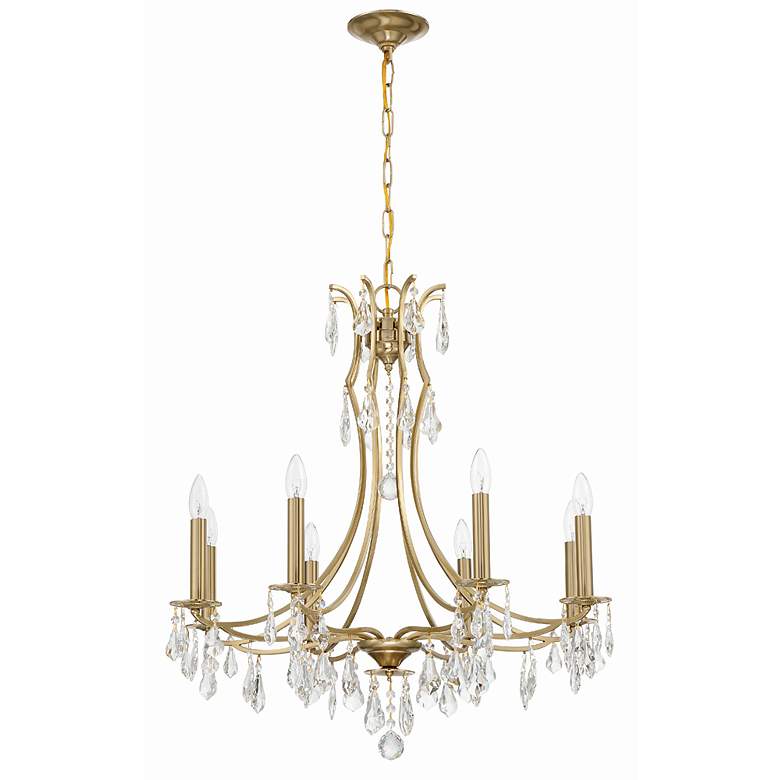 Image 4 Crystorama Cedar 28" Wide Vibrant Gold 8-Light Chandelier more views
