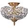 Crystorama Ceiling Mount 12" Wide Olde Brass Ceiling Light