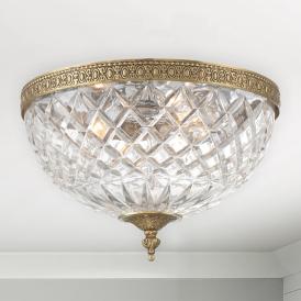 Crystorama Ceiling Mount 12" Wide Olde Brass Ceiling Light Crystorama Ceiling Mount 12" Wide Olde Brass Ceiling Light