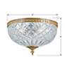 7_Crystorama Ceiling Mount 12" Wide Olde Brass Ceiling Light more views