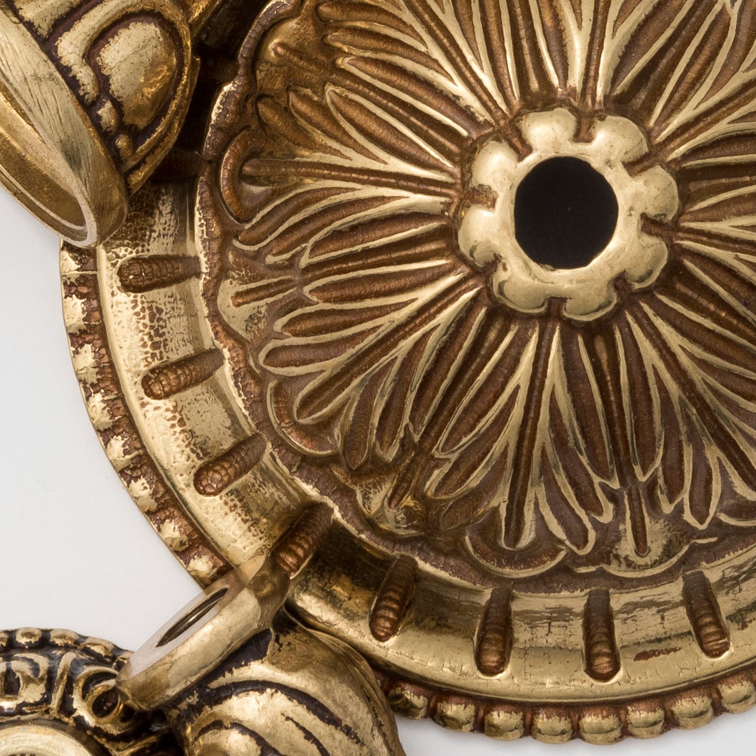 Crystorama Ceiling Mount 12" Wide Olde Brass Ceiling Light