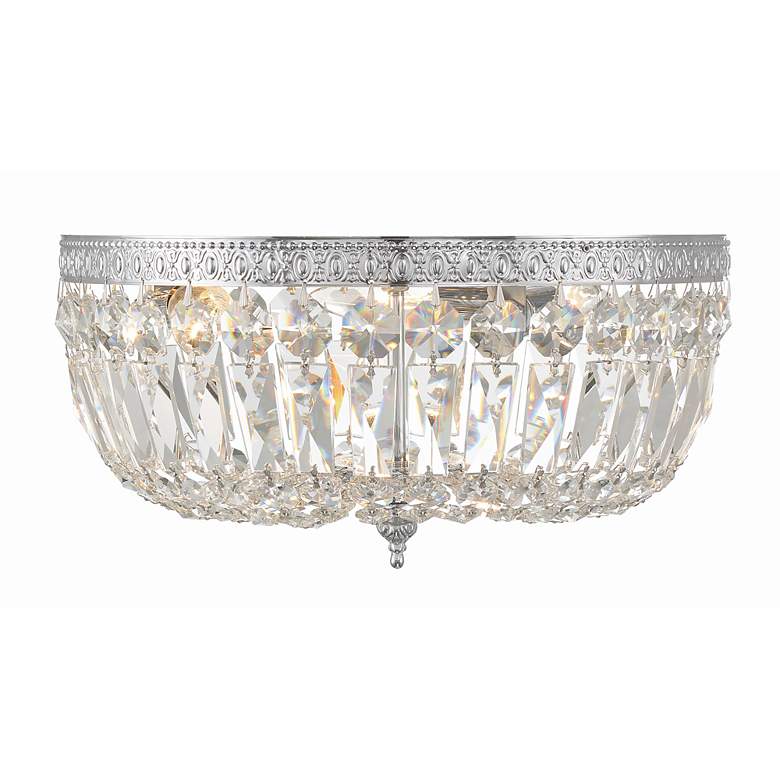 Image 5 Crystorama Ceiling Mount 14" Wide Chrome Ceiling Lt more views