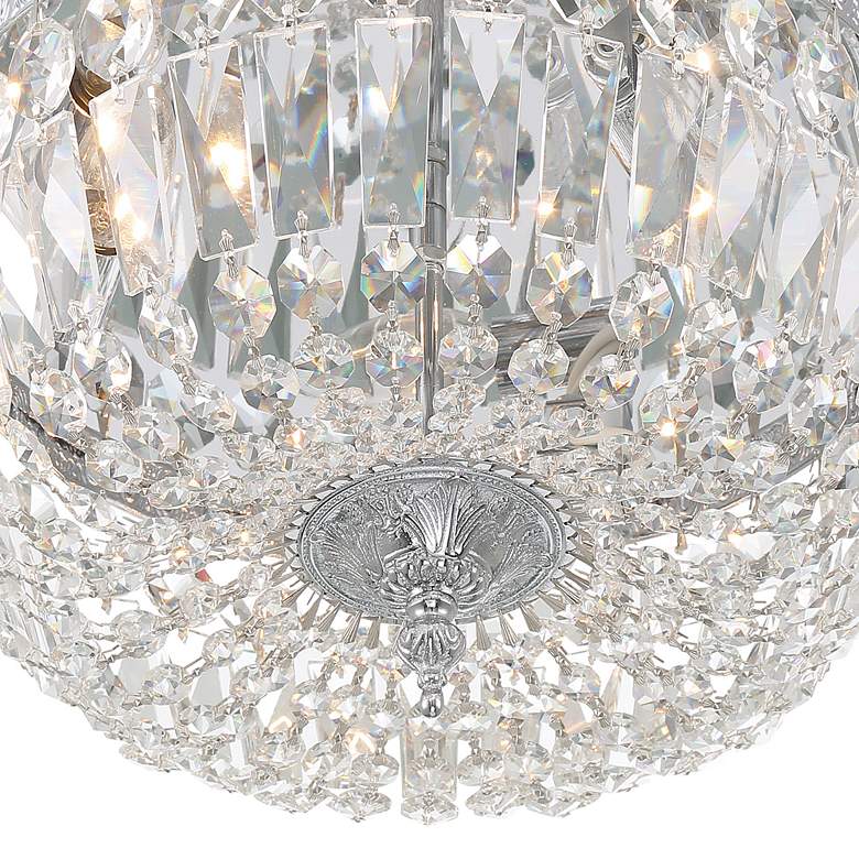 Image 6 Crystorama Ceiling Mount 14" Wide Chrome Ceiling Lt more views