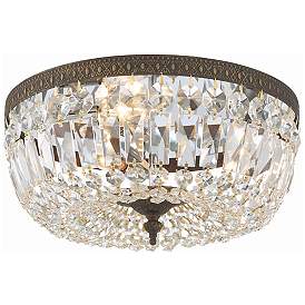 Image2 of Crystorama Ceiling Mount 14" Wide English Bronze Crystal Ceiling Light
