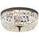 Crystorama Ceiling Mount 14" Wide English Bronze Crystal Ceiling Light