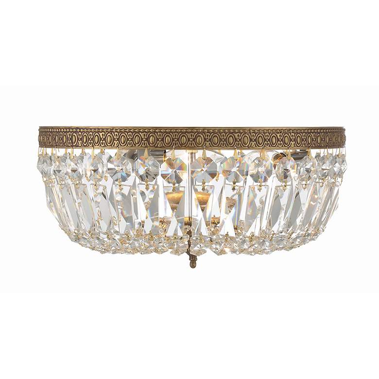 Image 4 Crystorama Ceiling Mount 14" Wide Olde Brass Ceiling Light more views