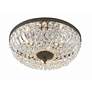 4_Crystorama Ceiling Mount 16" Wide Bronze Crystal 3-Light Ceiling Light more views