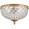 Crystorama Ceiling Mount 8" Wide Olde Brass Ceiling Light
