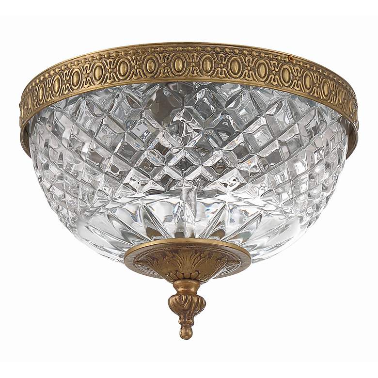 Image 4 Crystorama Ceiling Mount 8" Wide Olde Brass Ceiling Light more views