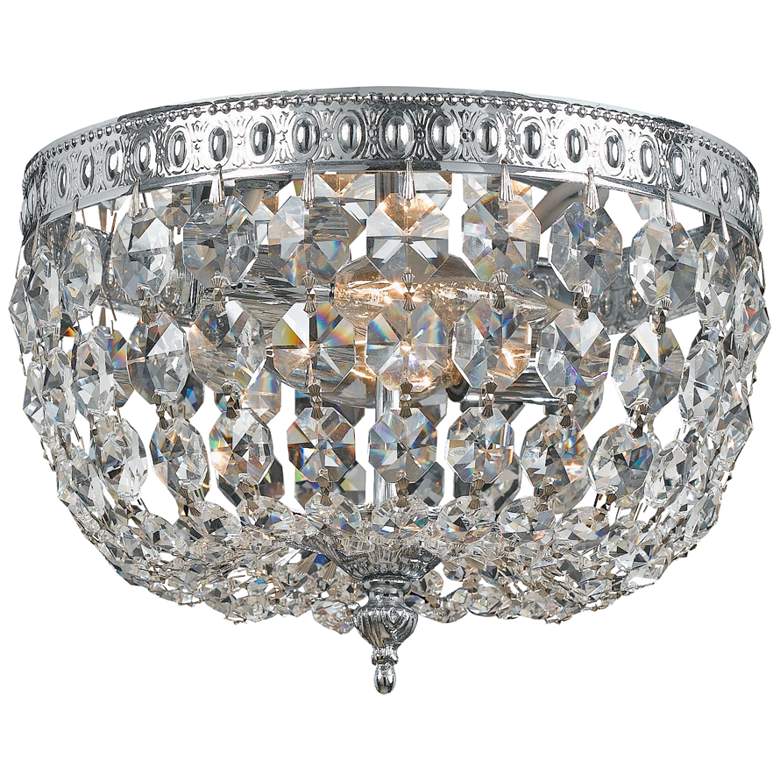 Image 1 Crystorama Ceiling Mount 8" Wide Spectra Crystal Ceiling Light