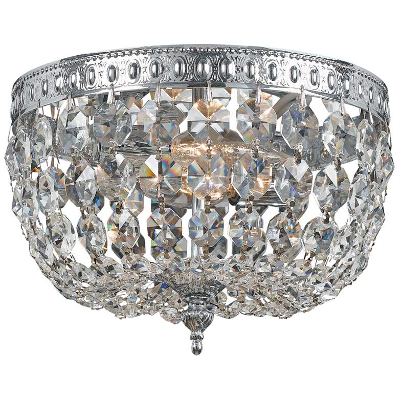 Image 1 Crystorama Ceiling Mount 8" Wide Swarovski Crystal Ceiling Light