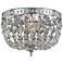 Crystorama Ceiling Mount 8" Wide Swarovski Crystal Ceiling Light