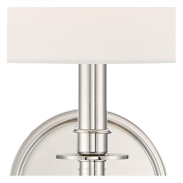 Image 2 Crystorama Chimes 10 1/4" High Polished Nickel Wall Sconce more views