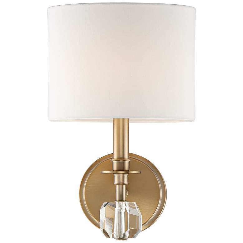 Image 1 Crystorama Chimes 10 1/4" High Vibrant Gold Wall Sconce