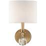 Crystorama Chimes 10 1/4" High Vibrant Gold Wall Sconce