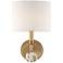 Crystorama Chimes 10 1/4" High Vibrant Gold Wall Sconce