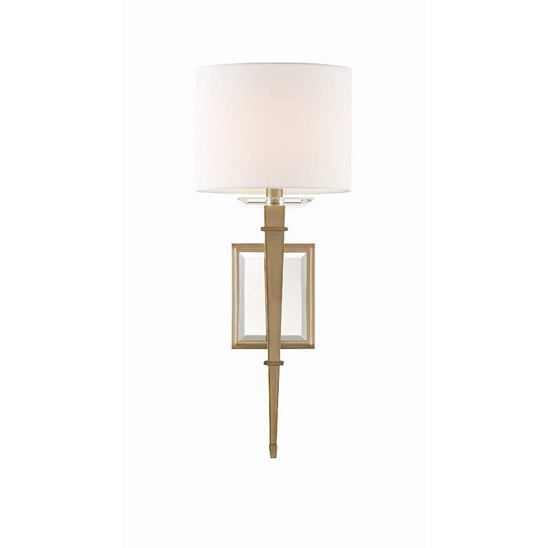 Image 2 Crystorama Clifton 20 inch High Aged Brass Wall Sconce more views