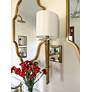 7_Crystorama Clifton 20" High Aged Brass Wall Sconce more views