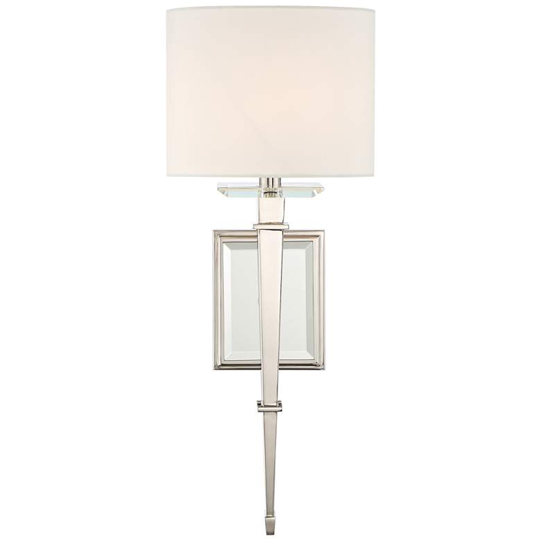 Image 1 Crystorama Clifton 20 inch High Polished Nickel Wall Sconce