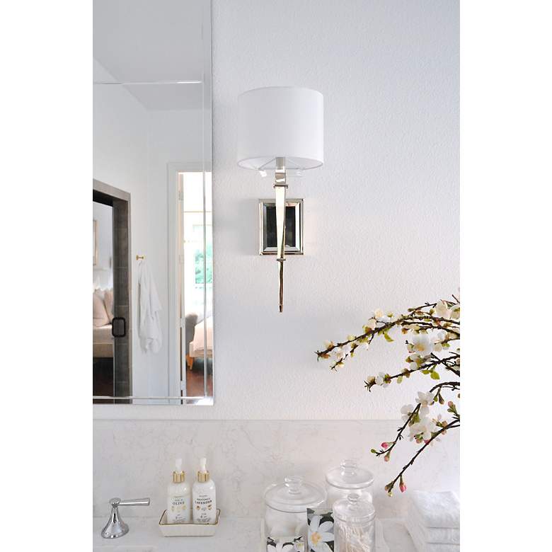 Image 6 Crystorama Clifton 20" High Polished Nickel Wall Sconce more views