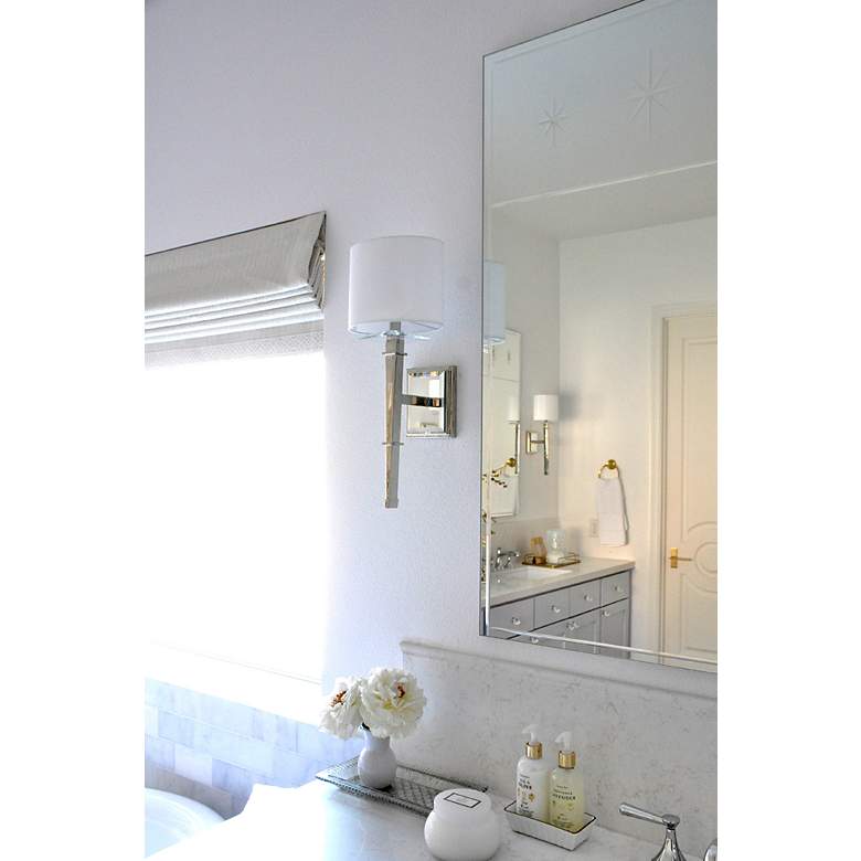 Image 7 Crystorama Clifton 20" High Polished Nickel Wall Sconce more views