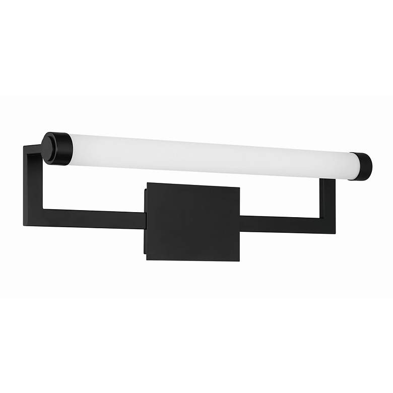 Image 3 Crystorama Clinton 1 Light Matte Black Bathroom Vanity more views