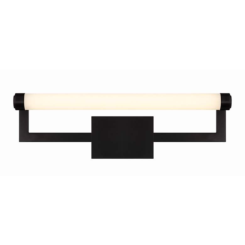 Image 4 Crystorama Clinton 1 Light Matte Black Bathroom Vanity more views