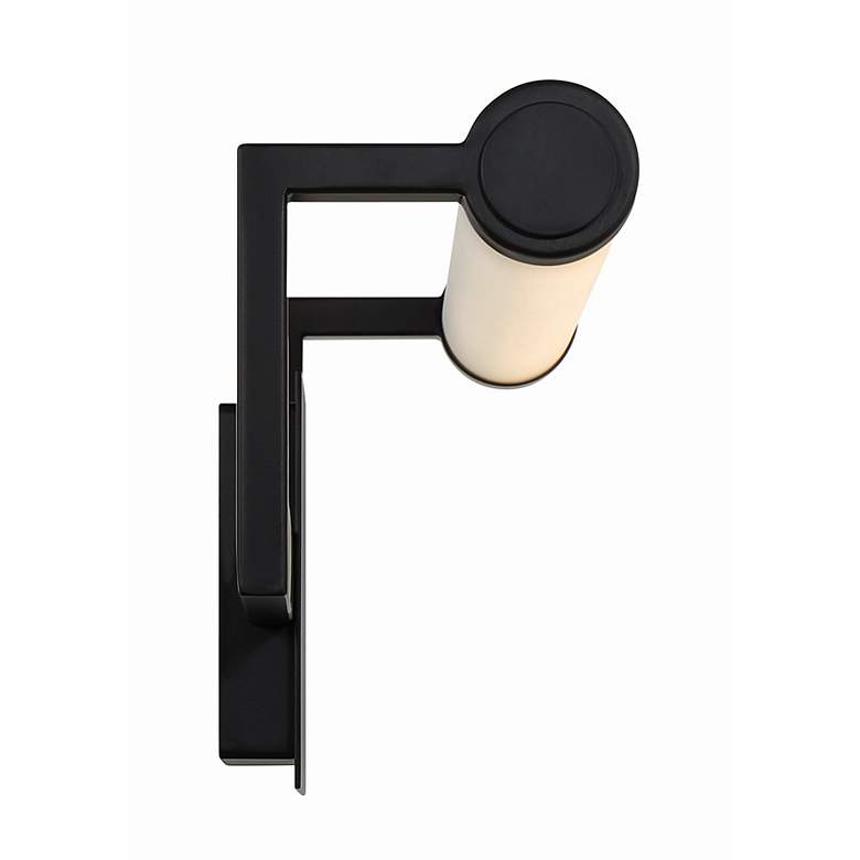 Image 5 Crystorama Clinton 1 Light Matte Black Bathroom Vanity more views