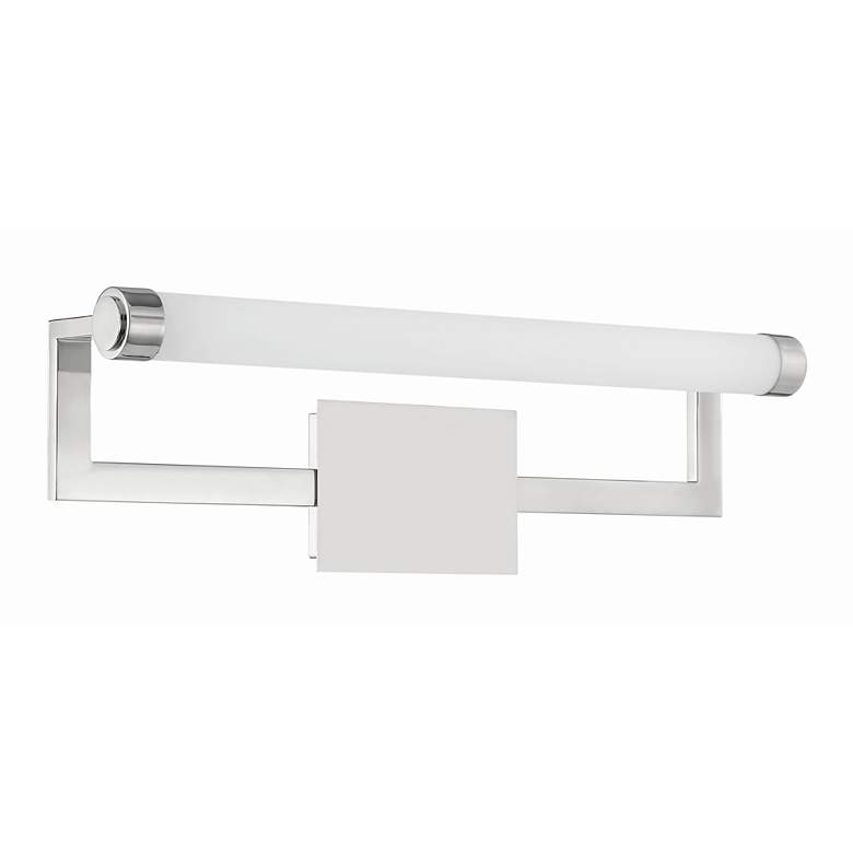 Image 2 Crystorama Clinton 1 Light Polished Nickel Bathroom Vanity more views