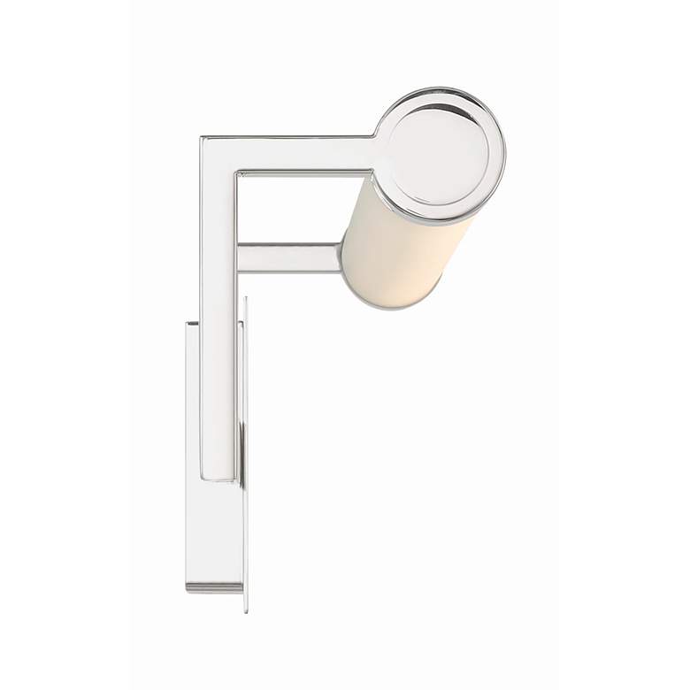 Image 4 Crystorama Clinton 1 Light Polished Nickel Bathroom Vanity more views
