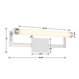 Image5 of Crystorama Clinton 1 Light Polished Nickel Bathroom Vanity more views