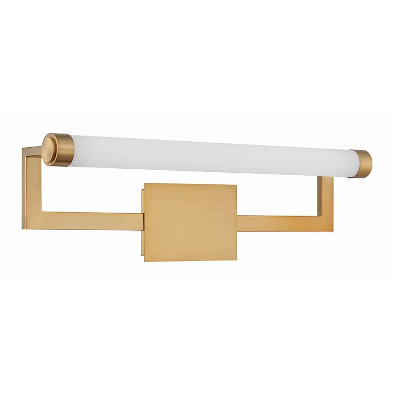 Image 2 Crystorama Clinton 1 Light Vibrant Gold Bathroom Vanity more views