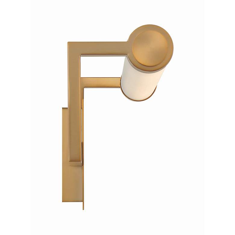 Image 4 Crystorama Clinton 1 Light Vibrant Gold Bathroom Vanity more views