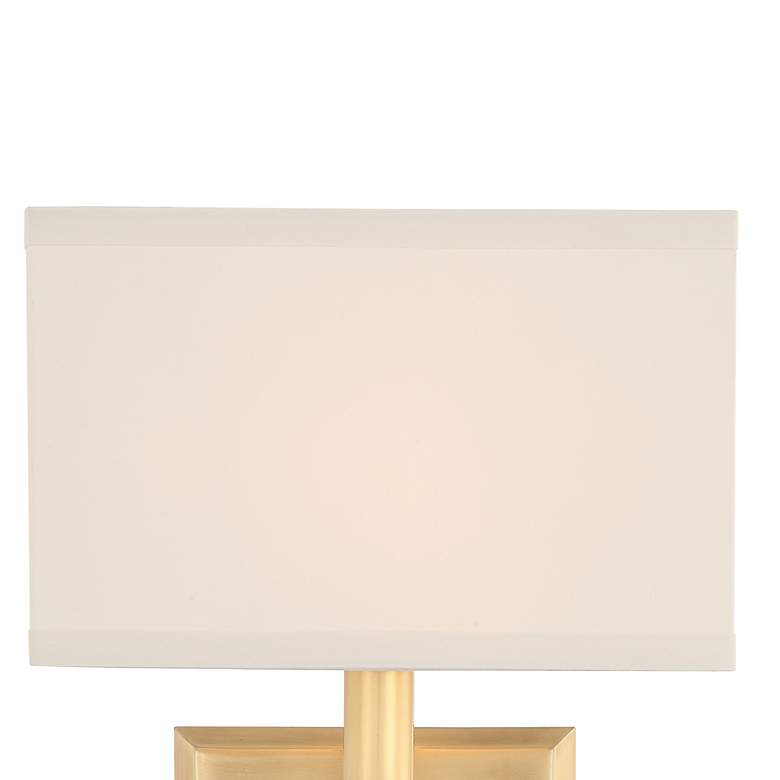 Image 3 Crystorama Clover 16" High Aged Brass Wall Sconce more views