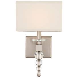 Image1 of Crystorama Clover 16" High Brushed Nickel Wall Sconce