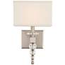 Crystorama Clover 16" High Brushed Nickel Wall Sconce