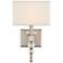Crystorama Clover 16" High Brushed Nickel Wall Sconce