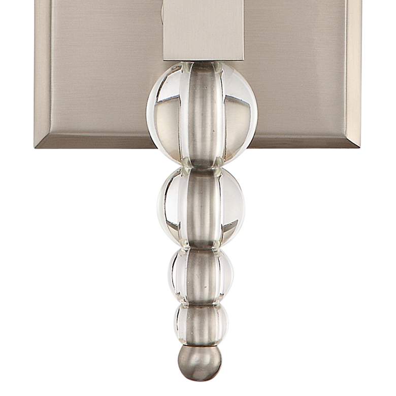 Image 2 Crystorama Clover 16 inch High Brushed Nickel Wall Sconce more views