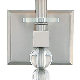 Image2 of Crystorama Clover 16" High Brushed Nickel Wall Sconce more views