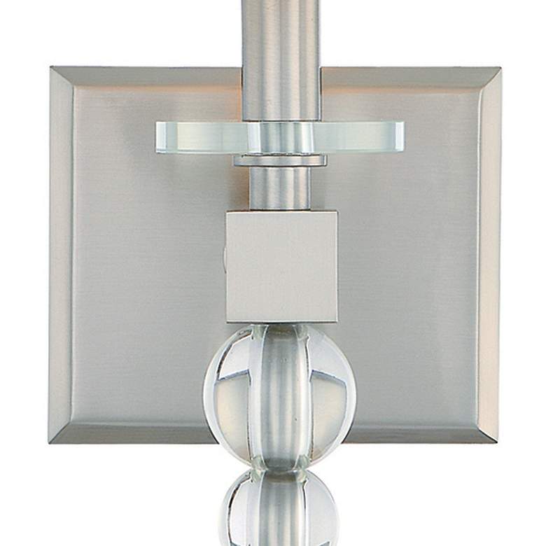 Image 2 Crystorama Clover 16" High Brushed Nickel Wall Sconce more views