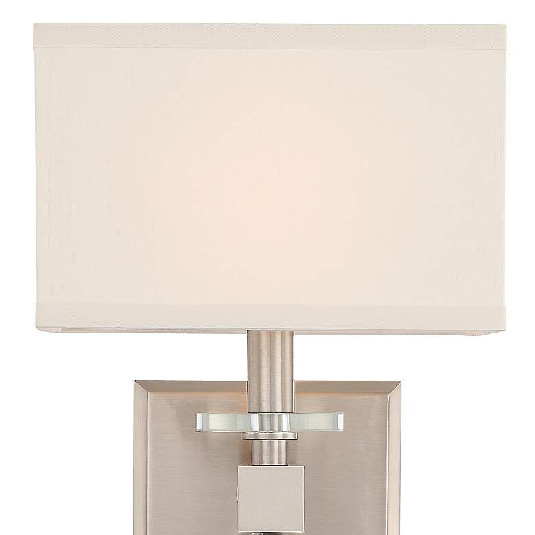 Image 3 Crystorama Clover 16" High Brushed Nickel Wall Sconce more views