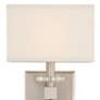 Thumbnail3 of Crystorama Clover 16" High Brushed Nickel Wall Sconce more views