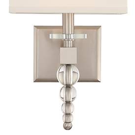 Image4 of Crystorama Clover 16" High Brushed Nickel Wall Sconce more views