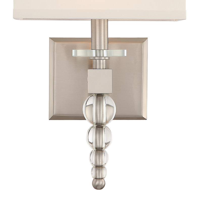 Image 4 Crystorama Clover 16" High Brushed Nickel Wall Sconce more views