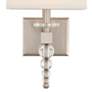 Thumbnail4 of Crystorama Clover 16" High Brushed Nickel Wall Sconce more views